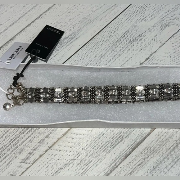 Bauble Bar Silver Choker (Heavy) Adjustable NWT - Picture 1 of 5